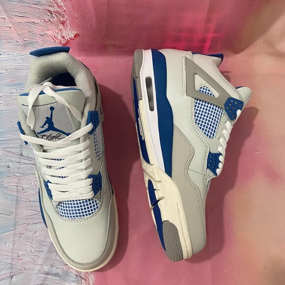 Air Jordan 4 Retro Military Industrial Blue - Picture 4 of 11